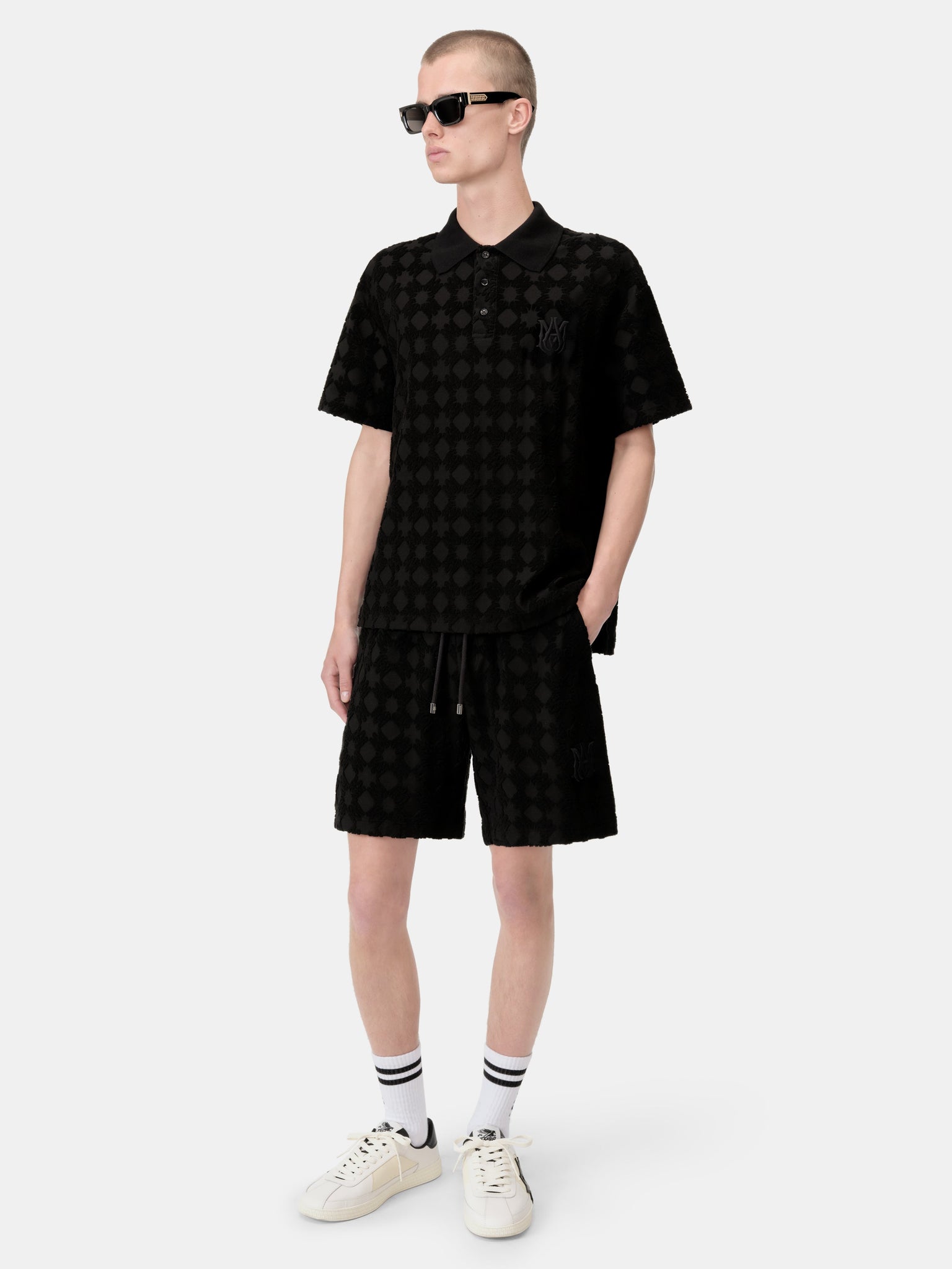 MA QUAD TOWELING SHORT - Black