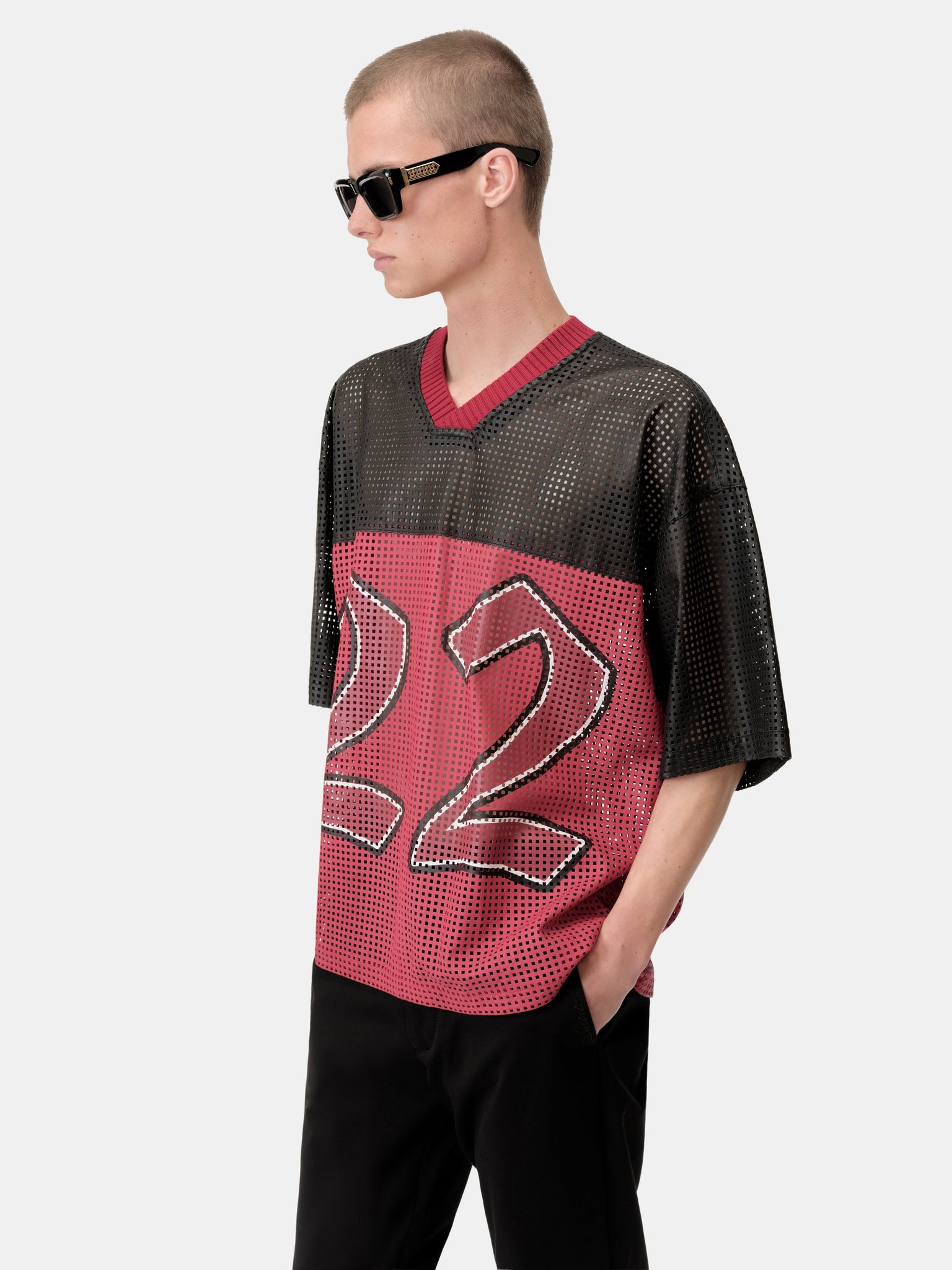 AMIRI 22 OVERSIZED JERSEY - Varsity Red