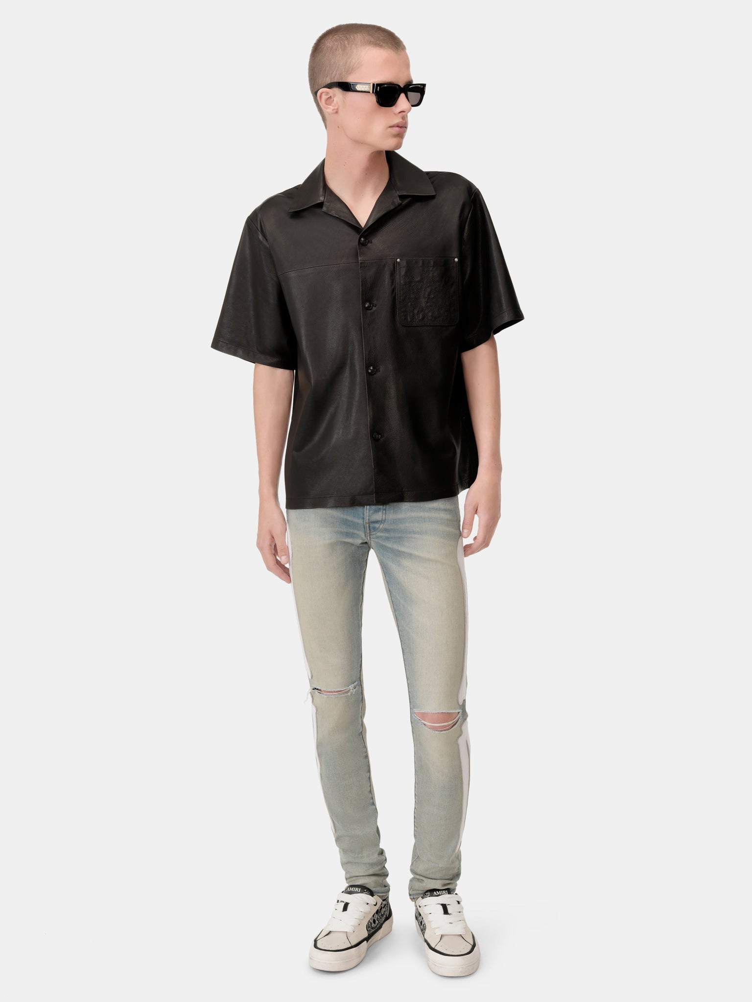 BONES SLASH JEAN - Antique Indigo White