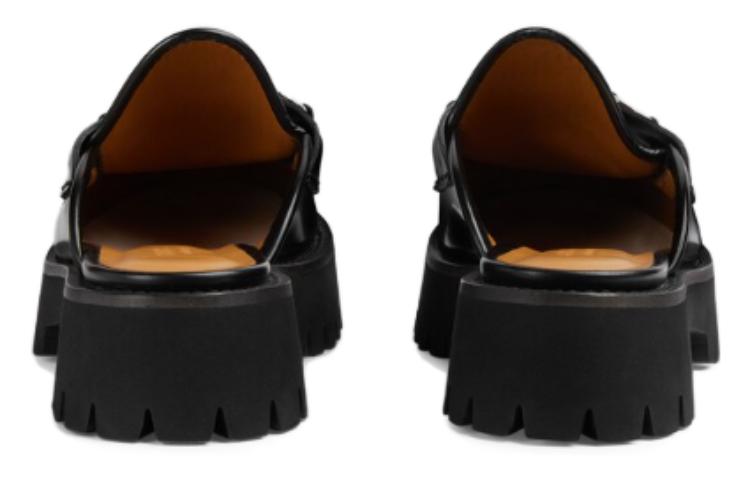 (WMNS) Gucci Mule with Horsebit 'Black Leather' 764207-DS800-1000#