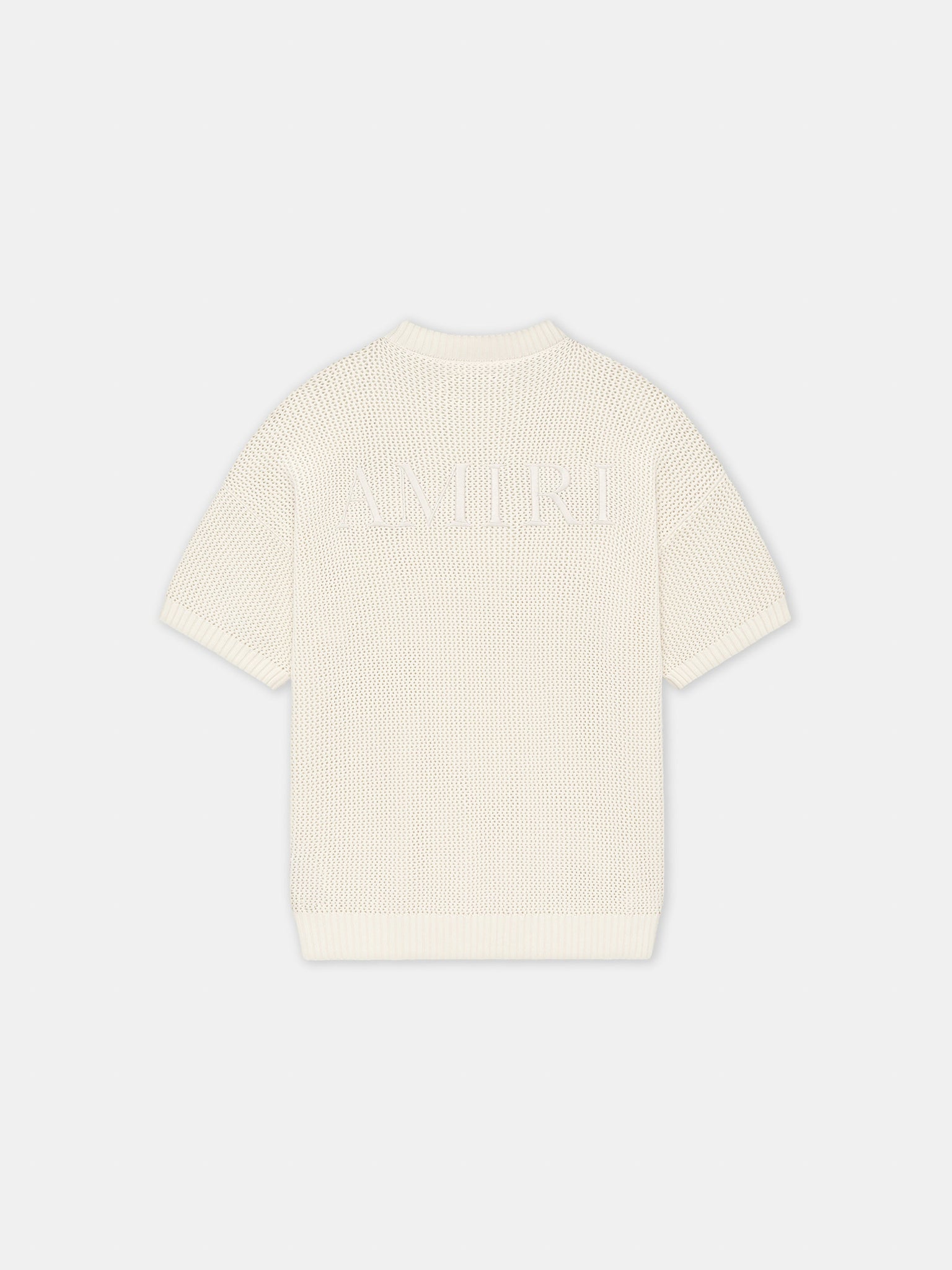 AMIRI CROCHET MESH TSHIRT - Ivory