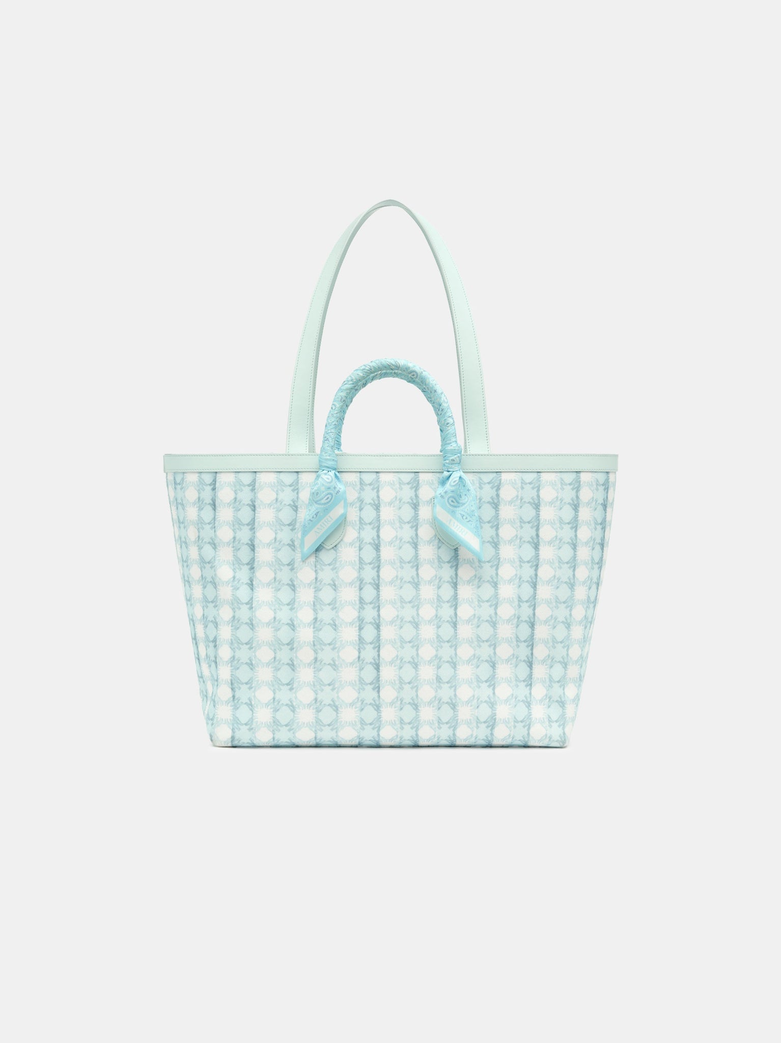 AMIRI SCRIPT TOTE - Ice Blue