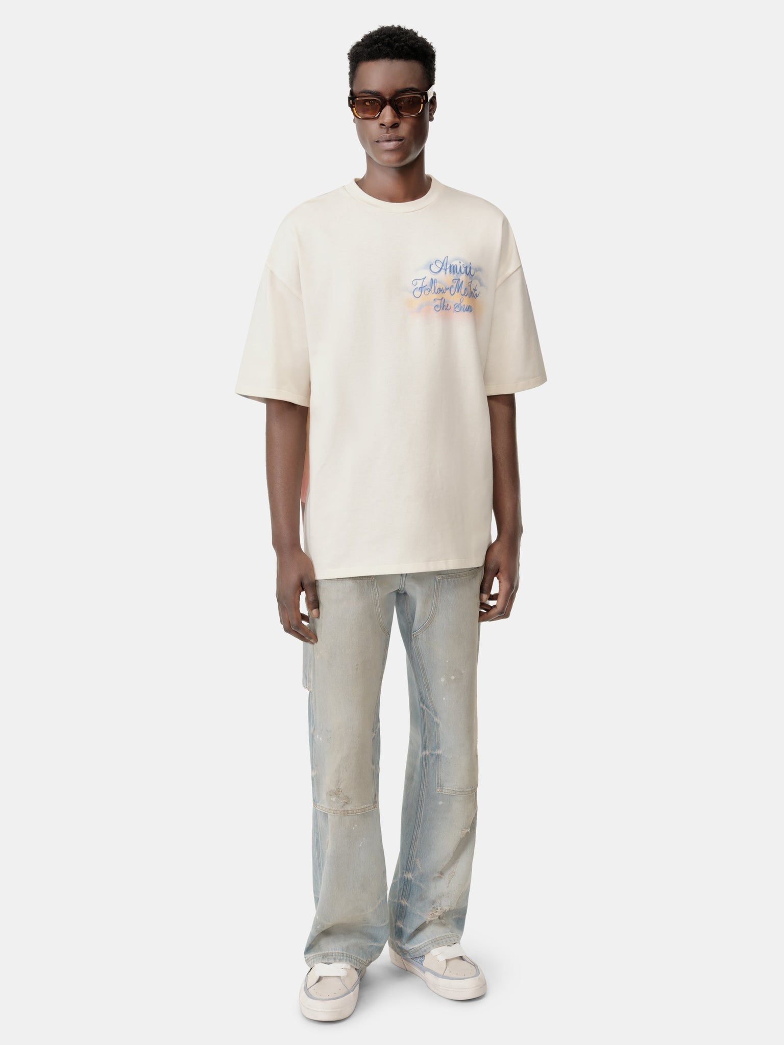 FOLLOW ME OVERSIZED TEE - Ivory