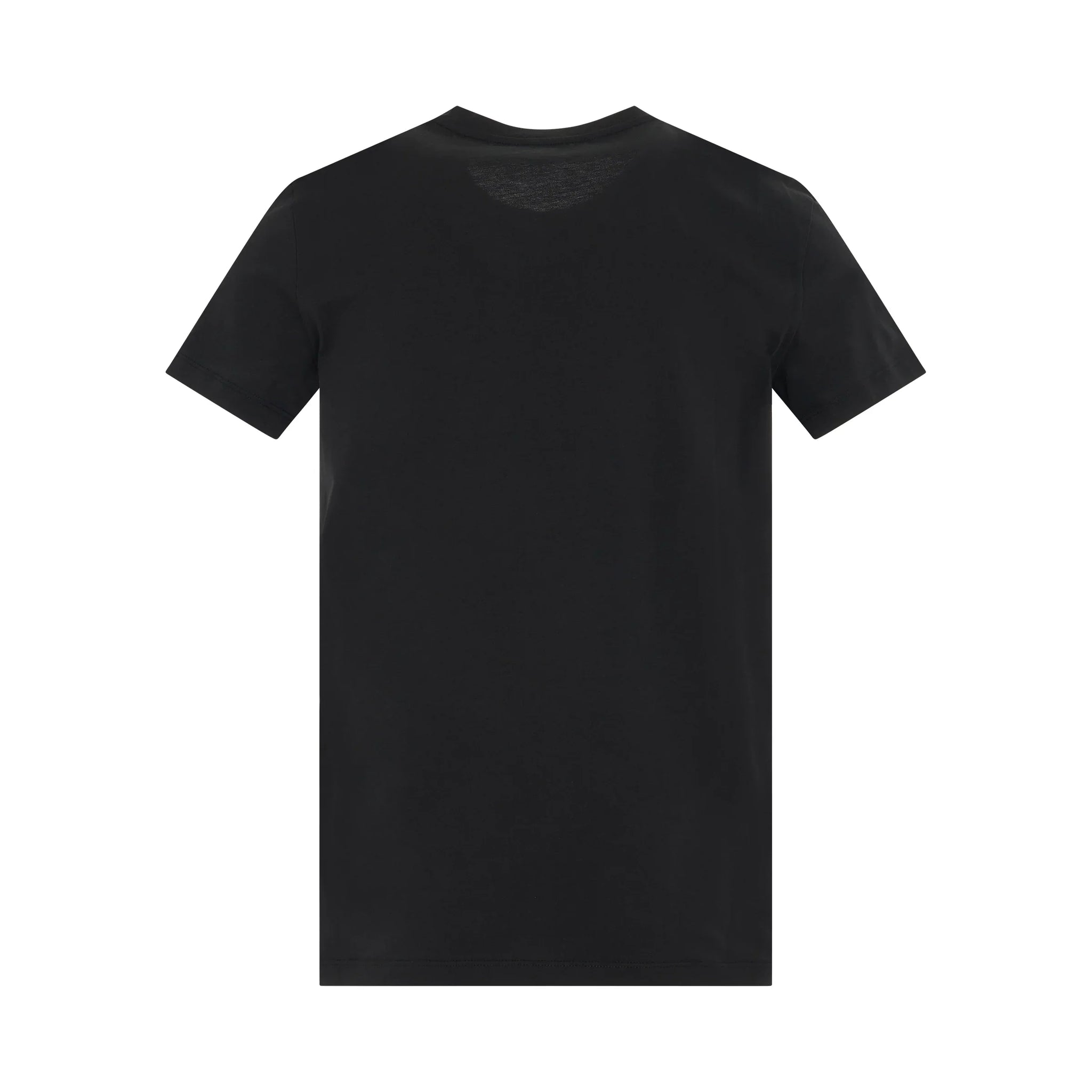 BALMAIN Logo Flock Classic Fit T-Shirt in Black/White