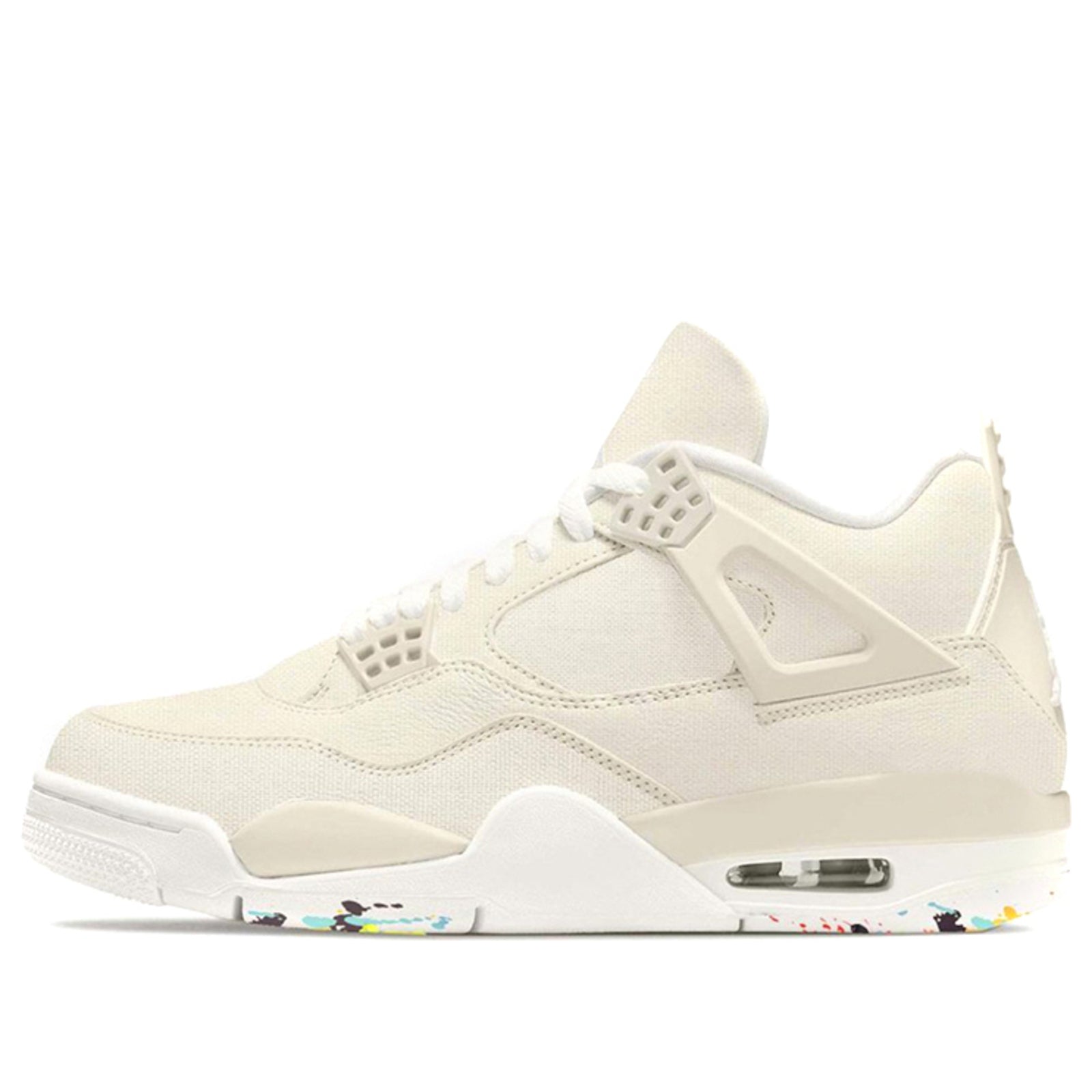 (WMNS) Air Jordan 4 'Sail Cement Grey Fire Red' DQ4904-100 #