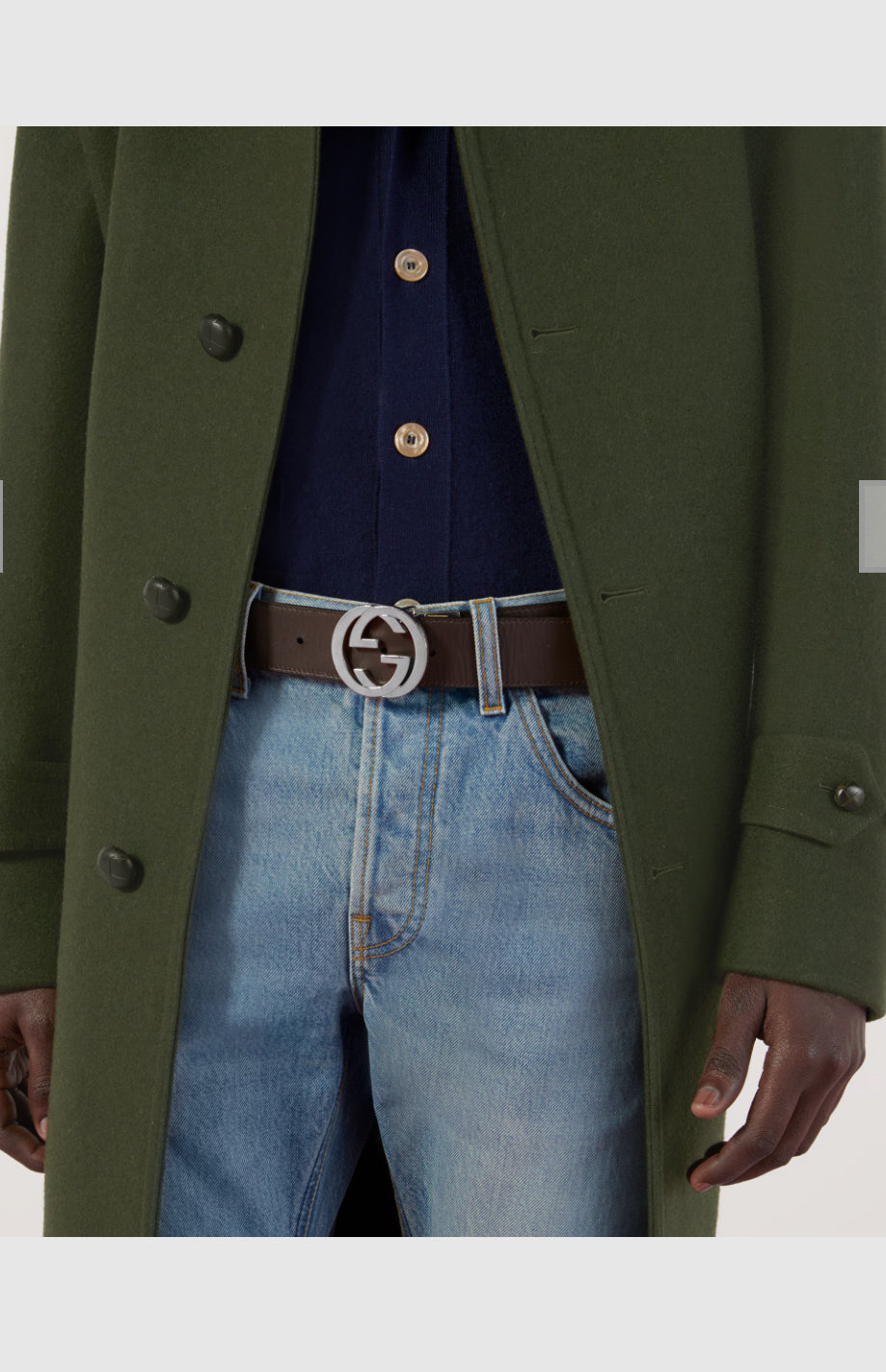 Gucci Reversible Gucci leather belt