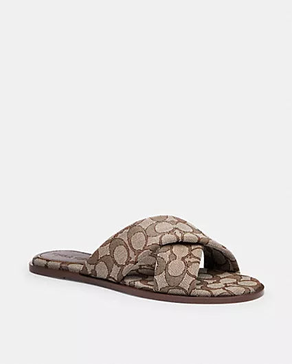 Link Criss Cross Slide In Signature Jacquard - Coach Outlet