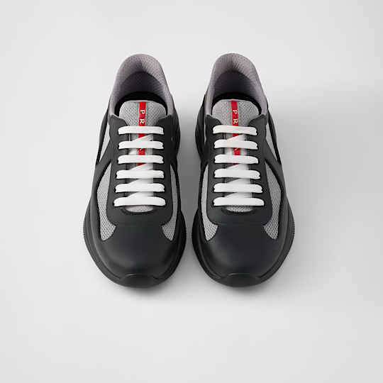 Prada America's Cup Soft rubber and bike fabric sneakers fashionable