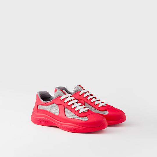 Prada America's Cup Soft rubber and bike fabric sneakers fashionable