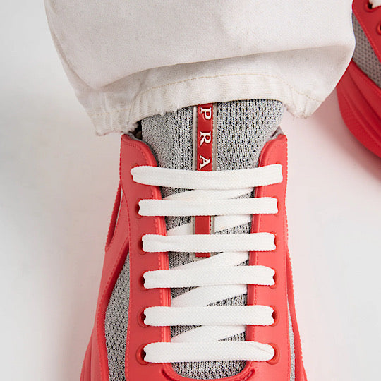 Prada America's Cup Soft rubber and bike fabric sneakers fashionable