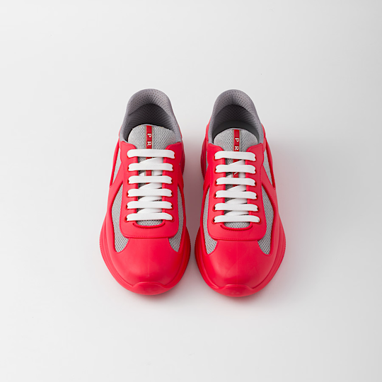 Prada America's Cup Soft rubber and bike fabric sneakers fashionable