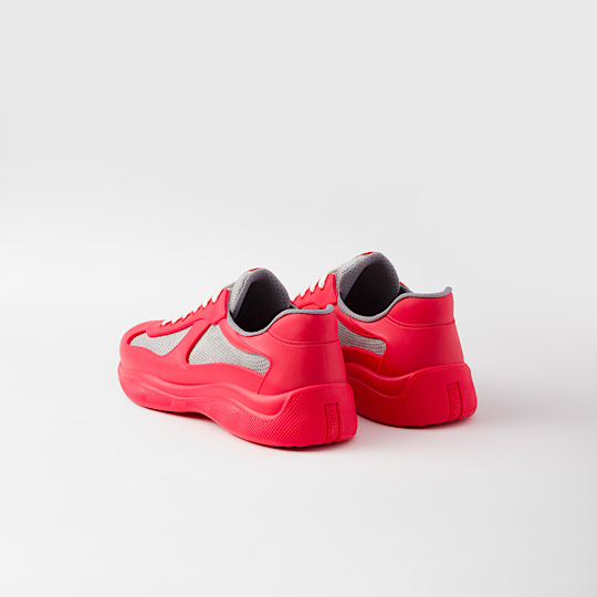 Prada America's Cup Soft rubber and bike fabric sneakers fashionable