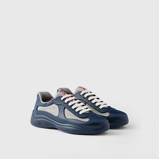 Prada America's Cup Soft rubber and bike fabric sneakers fashionable