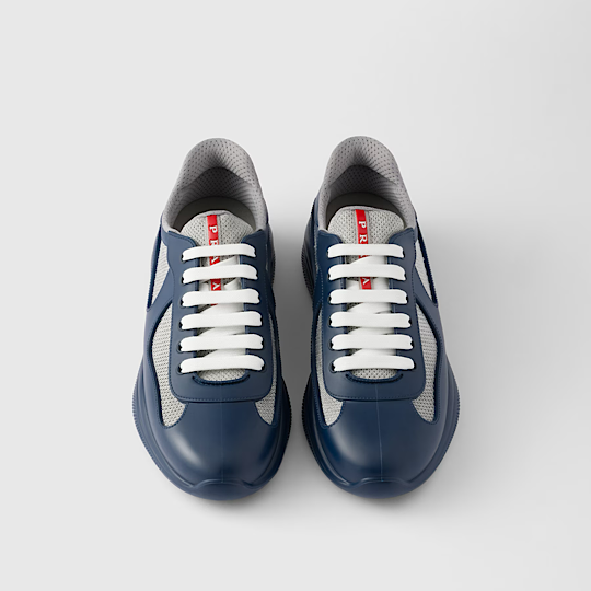 Prada America's Cup Soft rubber and bike fabric sneakers fashionable