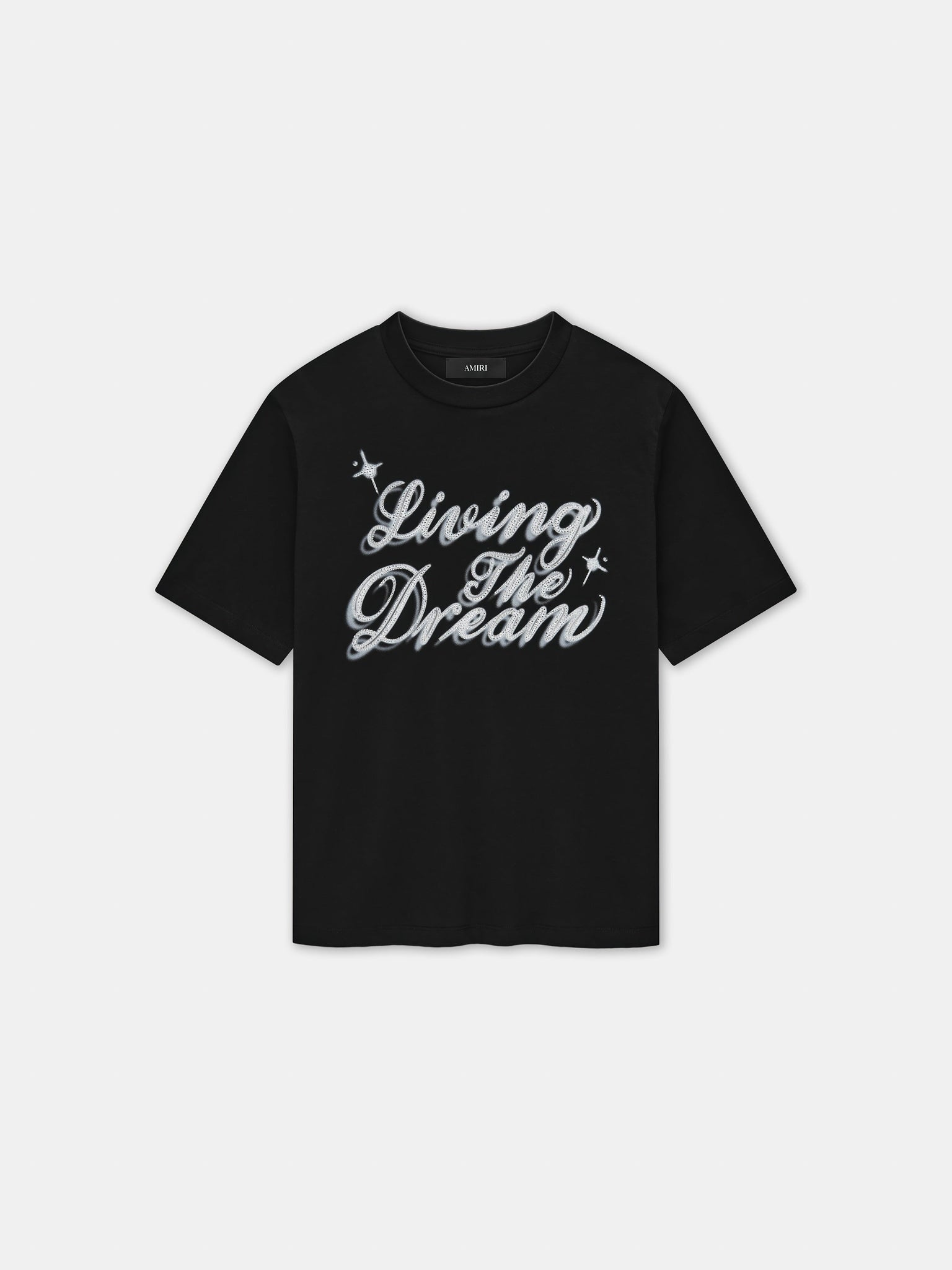 CRYSTAL LIVING THE DREAM TEE - Black