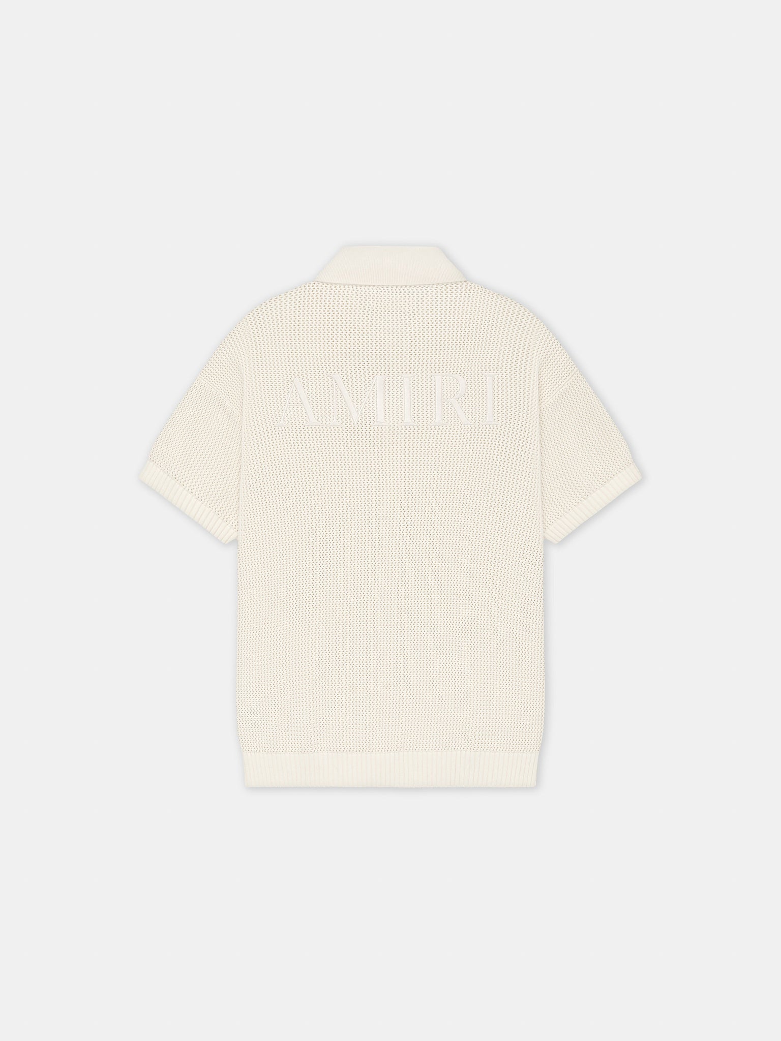 AMIRI CROCHET MESH SHIRT - Ivory