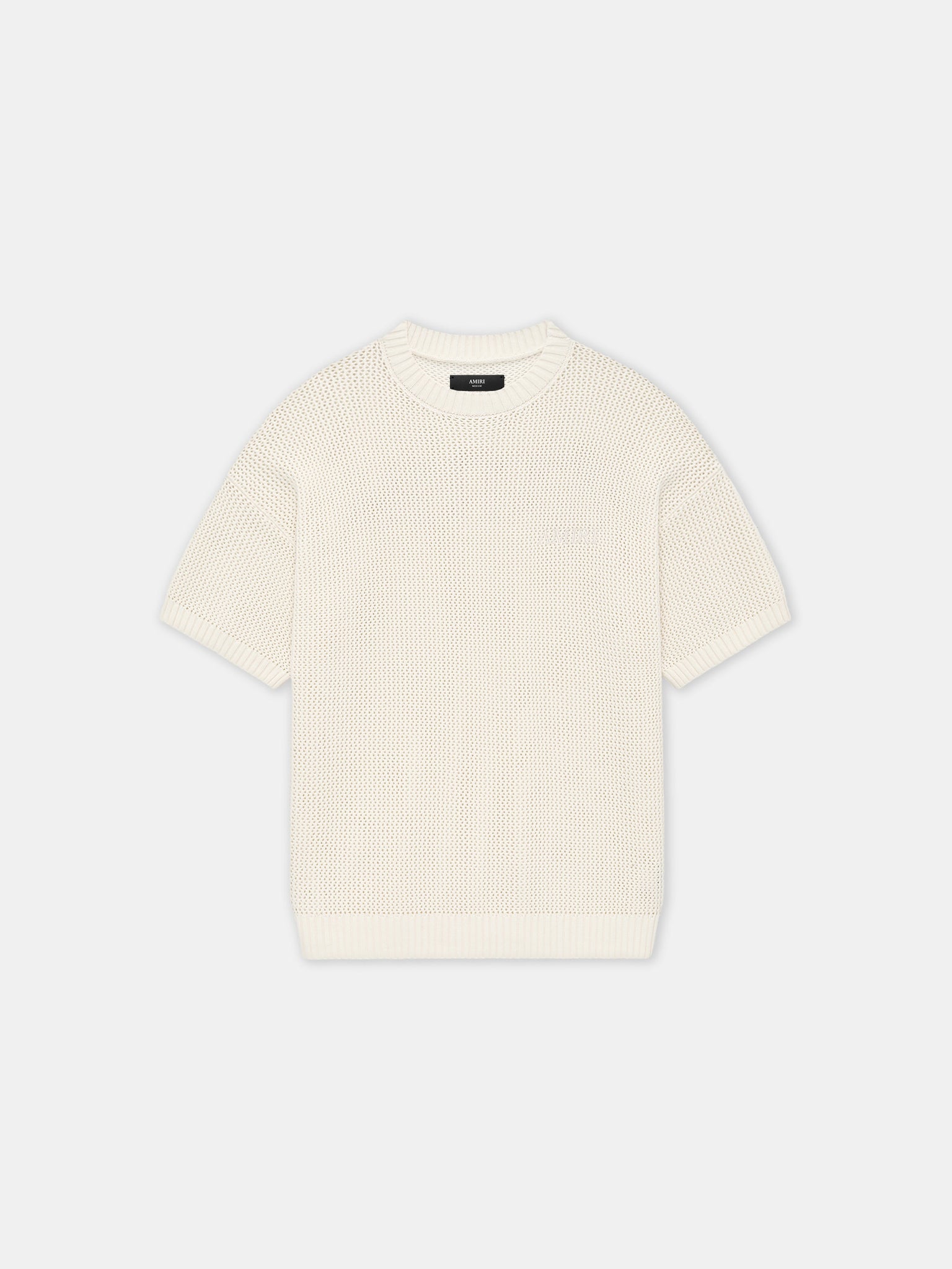 AMIRI CROCHET MESH TSHIRT - Ivory