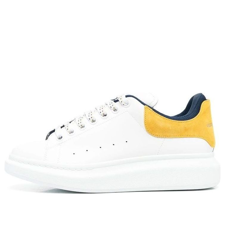 Alexander McQueen Oversized Sneaker 'White Pop Yellow Navy' 705060WIBNT8998 #