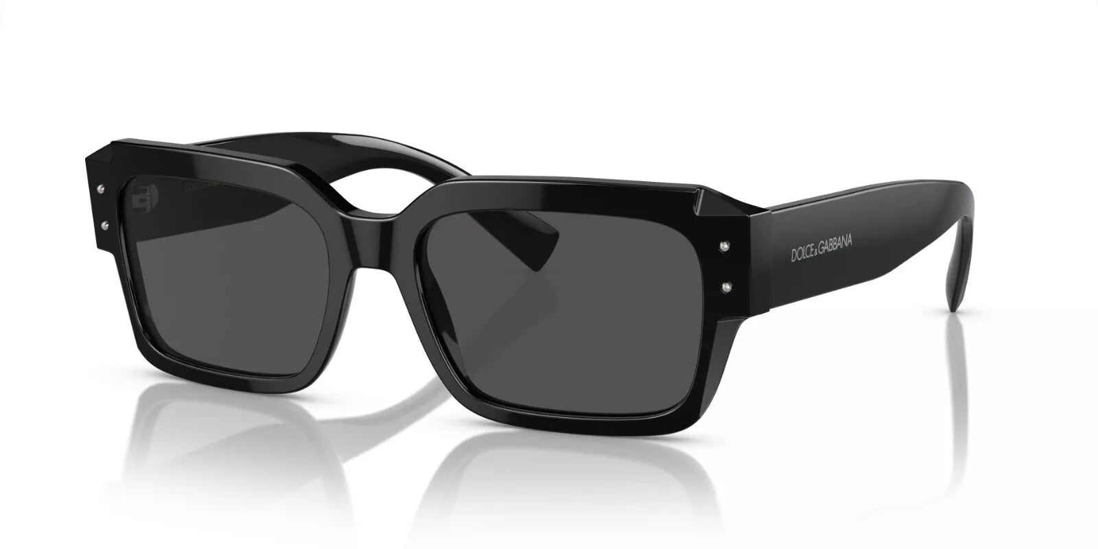 Dolce & Gabbana DG4460 Shiny Black/Grey (501/87) Sunglasses